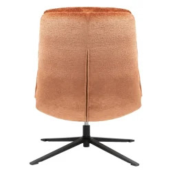 Poltrona girevole in tessuto (seduta 45 cm) Brava Rame