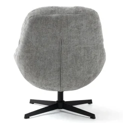 Poltrona girevole in tessuto (seduta 47 cm) Rezo Grigio chiaro