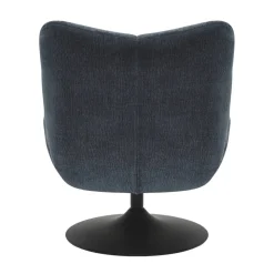 Poltrona girevole in tessuto testurizzato (seduta 46 cm) Axis Blu navy