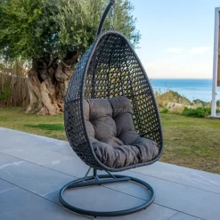 Poltrona sospesa Coral - Grigio antracite