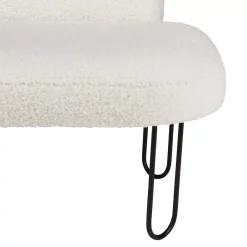 Poltroncina bambino velluto Augustin Bianco