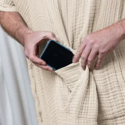 Discount Poncho adulto in garza di cotone Gaïa Biancheria Bagno|Accappatoio