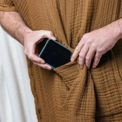 Best Poncho adulto in garza di cotone Gaïa Biancheria Bagno|Accappatoio