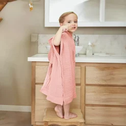 Clearance Poncho da bagno per bambini in garza di cotone 6/10 anni Gaïa Tessile Arredo Bimbi|Biancheria Bagno