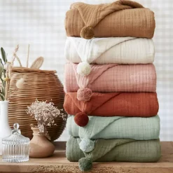 Poncho da bagno per bambini in garza di cotone 6/10 anni Gaia Tessile Arredo Bimbi|Accappatoio