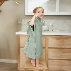 Poncho da bagno per bambini in garza di cotone 6/10 anni Gaia Tessile Arredo Bimbi|Accappatoio