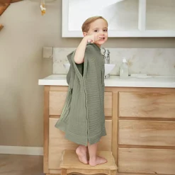 Clearance Poncho da bagno per bambini in garza di cotone 2/5 anni Gaia Tessile Arredo Bimbi|Biancheria Bagno