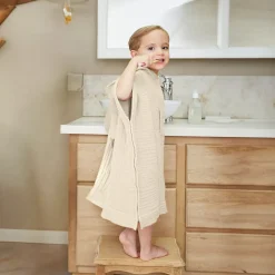 Poncho da bagno per bambini in garza di cotone 6/10 anni Gaïa pampa Tessile Arredo Bimbi|Biancheria Bagno