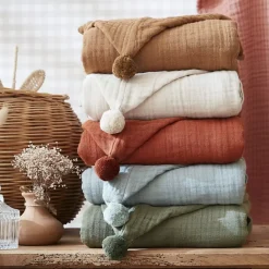 New Poncho da bagno per bambini in garza di cotone 6/10 anni Gaia Tessile Arredo Bimbi|Biancheria Bagno