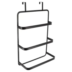 Porta asciugamani con 3 sbarre Metallo Nero