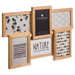 Portafoto multiplo 6 foto Nature Legno