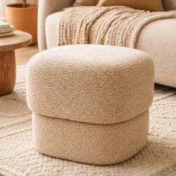 Hot Pouf Bouclé (H40 cm) Modoro Pouf, Sgabelli, Bar|Pouf, Sgabelli
