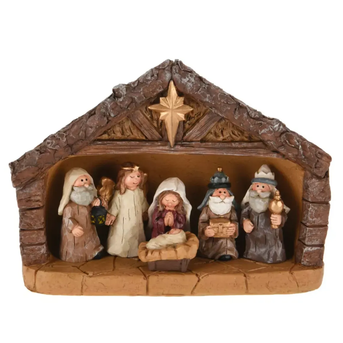 Presepe di Natale completo (H18,5 cm) Santa Martina
