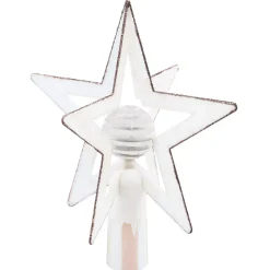 Puntale albero 3D Bianco