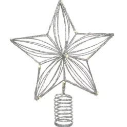 Puntale albero luminoso Gaya Argento