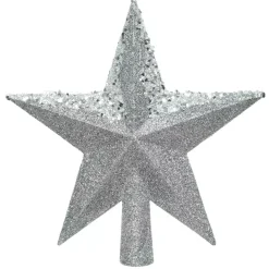 Puntale albero paillete Alpeo Argento