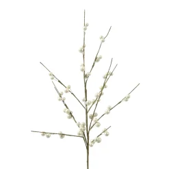 Ramo di bacche (H55 cm) Laponia Perla metallizzata