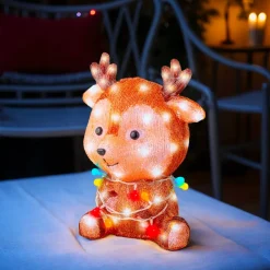 Renna luminosa 72 LED (H38 cm) Baby Coco Multicolore