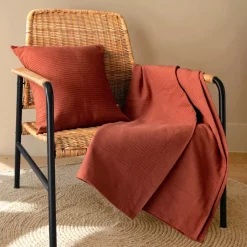 New Runner letto cotone (130 x 160 cm) Léa Plaid E Teli Copritutto|Copriletti, Trapuntine E Runner Letto