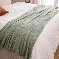 Discount Runner letto cotone (130 x 180 cm) Widdy pallido Copriletti, Trapuntine E Runner Letto