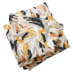 Outlet Runner letto garza di cotone (90 x 200 cm) Mathilda Mullticolore Copriletti, Trapuntine E Runner Letto