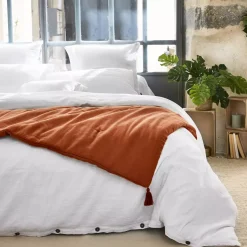 New Runner letto garza di cotone (150 x 150 cm) Gaïa Copriletti, Trapuntine E Runner Letto