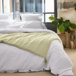 New Runner letto garza di cotone (150 x 150 cm) Gaïa Copriletti, Trapuntine E Runner Letto