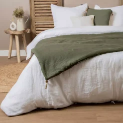 Outlet Runner letto lino lavato (90 x 200 cm) Louise Copriletti, Trapuntine E Runner Letto