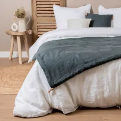 Best Runner letto lino lavato (90 x 200 cm) Louise Copriletti, Trapuntine E Runner Letto
