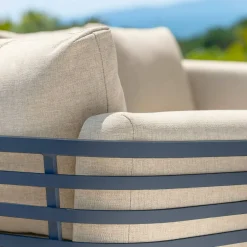 Sale Salotto da giardino alluminio 12 pezzi Monte Carlo Grigio antracite e beige Salotto Da Giardino