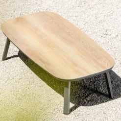 Sale Salotto da giardino in alluminio 5 pezzi Amalfi Grigio antracite e grigio chiaro Salotto Da Giardino