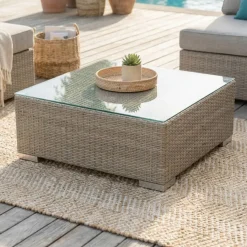 New Salotto da giardino in resina intrecciata 2 posti 3 pezzi Palma Grigio e tortora Salotto Da Balcone|Salotto Da Giardino