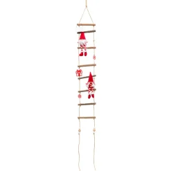 Scala in legno da appendere (H115 cm) I folletti birichini Rosso