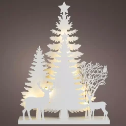 Scena luminosa Foresta a pile Bianco caldo
