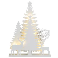 Scena luminosa Foresta a pile Bianco caldo