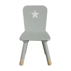Sedia bambino legno (H50 cm) Stars Verde