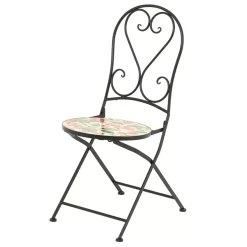 Clearance Sedia bistro pieghevole in mosaico Monaco Salotto Da Balcone|Sedie Da Giardino