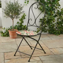 Clearance Sedia bistro pieghevole in mosaico Monaco Salotto Da Balcone|Sedie Da Giardino