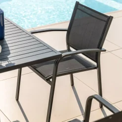 Discount Sedia da giardino alluminio impilabile Murano Grigio Sedie Da Giardino