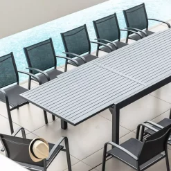 Discount Sedia da giardino alluminio impilabile Murano Grigio Sedie Da Giardino