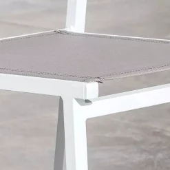 Discount Sedia da giardino impilabile Alluminio Murano Bianco/Tortora Sedie Da Giardino
