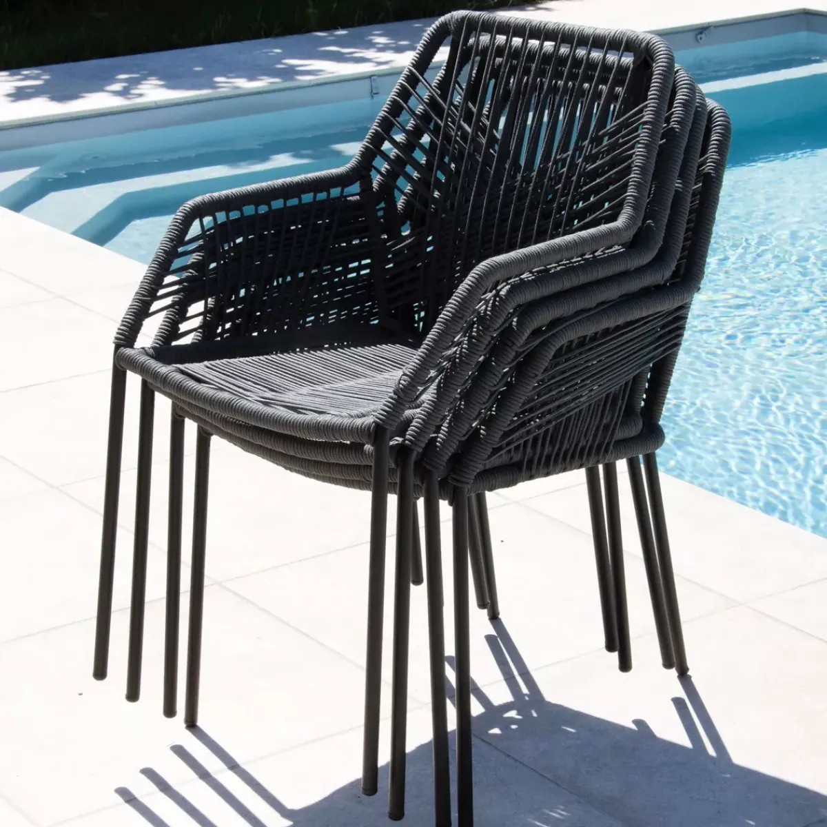 Outlet Sedia da giardino impilabile Seville - Sedie Da Giardino
