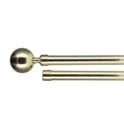 Outlet Set bastone tenda allungabile doppia sbarra (L120 - L210 cm / D19 mm) Paloma Tende : Bastoni, Aste E Supporti