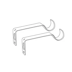 Clearance Set bastone tenda regolabile (L120 - L210 cm / Ø16 mm) Sevigne opaco Tende : Bastoni, Aste E Supporti