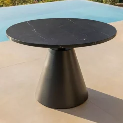 Discount Set da giardino effetto rattan e alluminio 6 pezzi Riviera Grigio Salotto Da Giardino