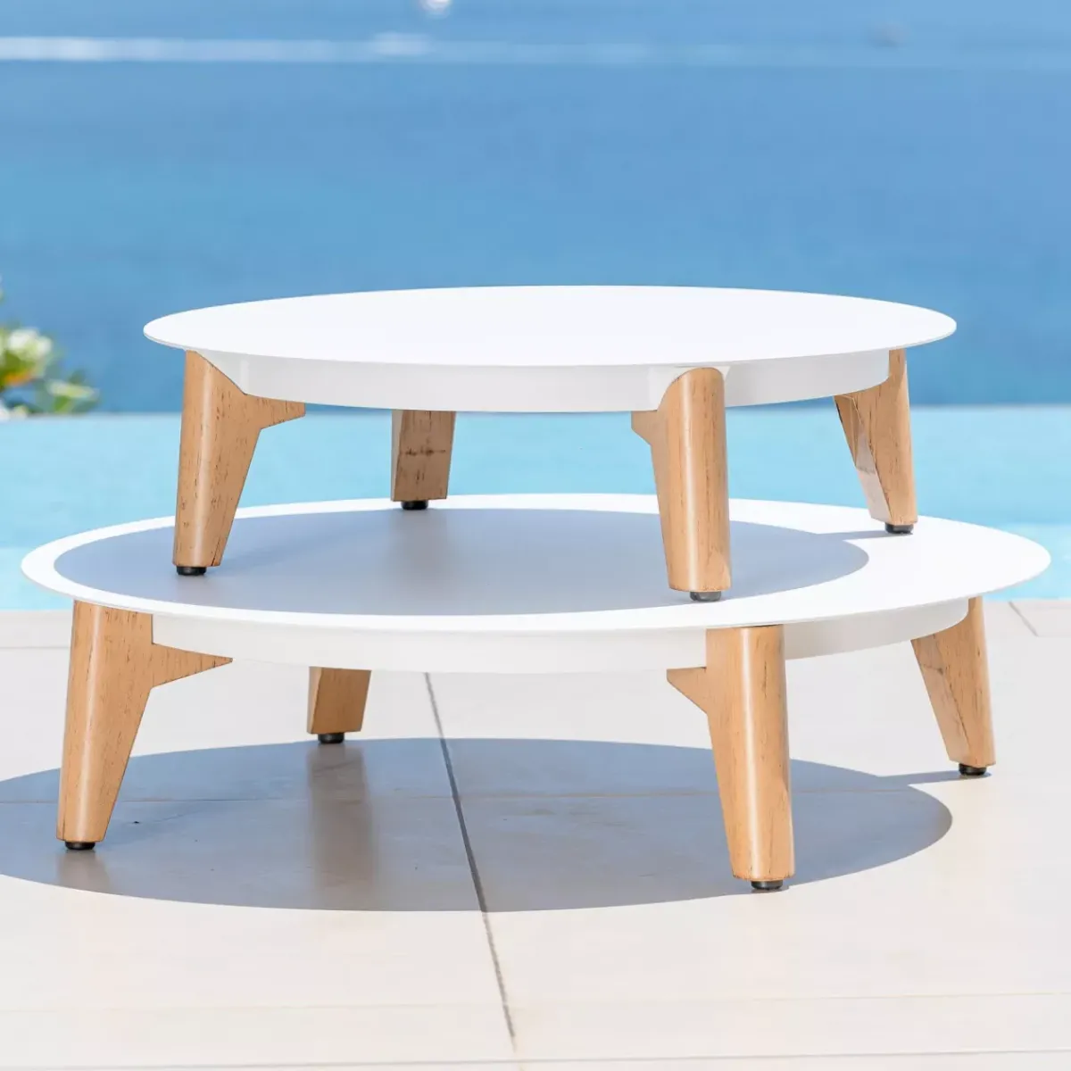 Best Set da giardino in alluminio 5 posti 4 pezzi Monte Carlo Bianco e terracotta Salotto Da Giardino