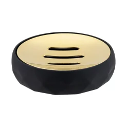 Set di accessori bagno gomma Rubby Nero