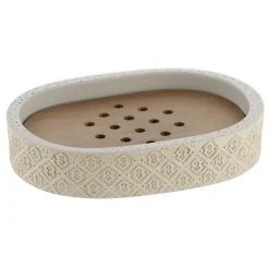 Set di accessori da bagno incisi Casabianca Naturale