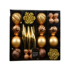 set di addobbi per albero di Natale Christmas Oro