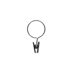 Outlet Set di 8 anelli con clip per bastone per tende (D25 mm) Jili Accessori E Elementi Decorativi